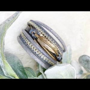 Multi Stack Gray Bracelet